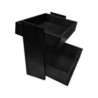 Wooden 4 Tier Rustic Counter Display BLACK